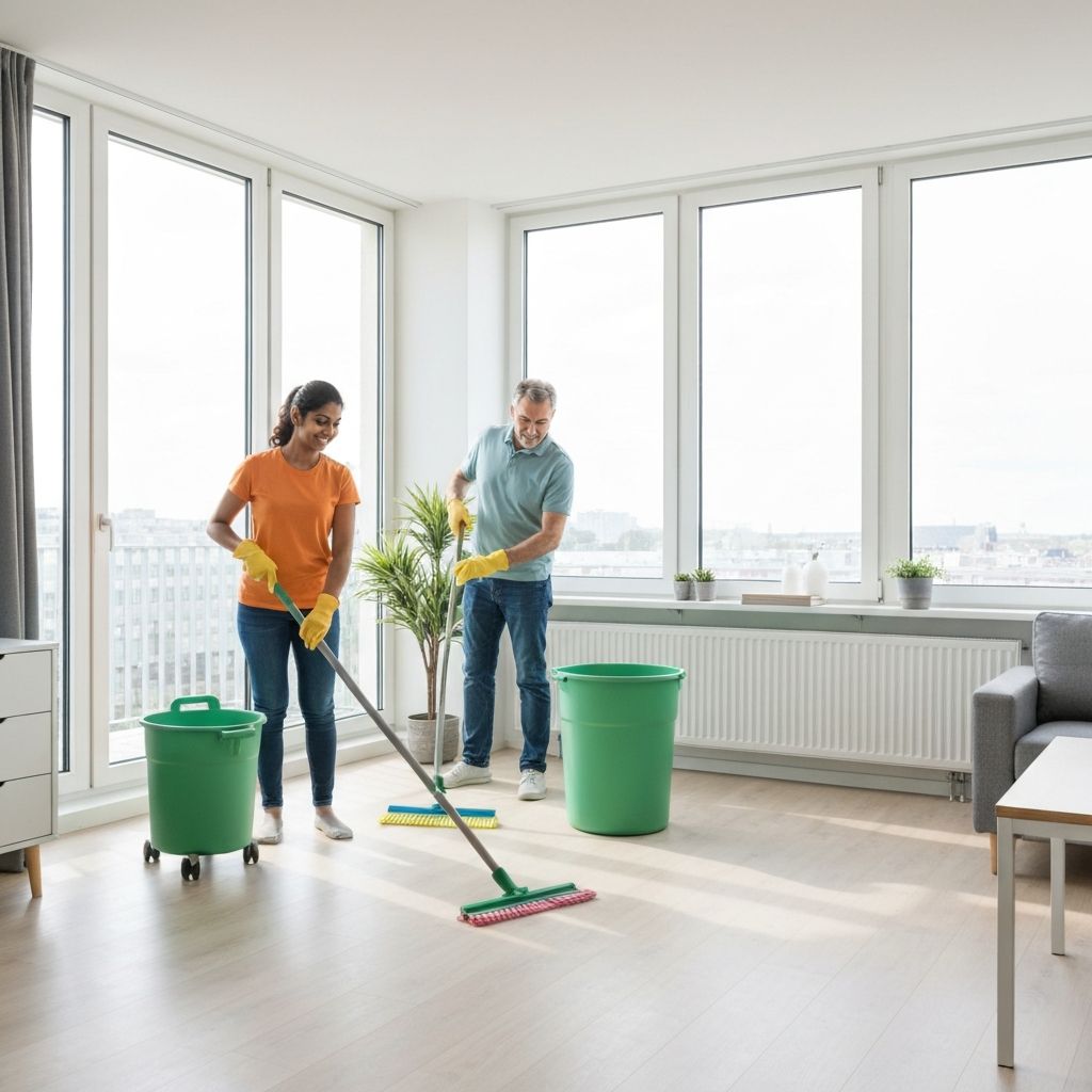 Profesjonell flyttevask av leilighet i Oslo